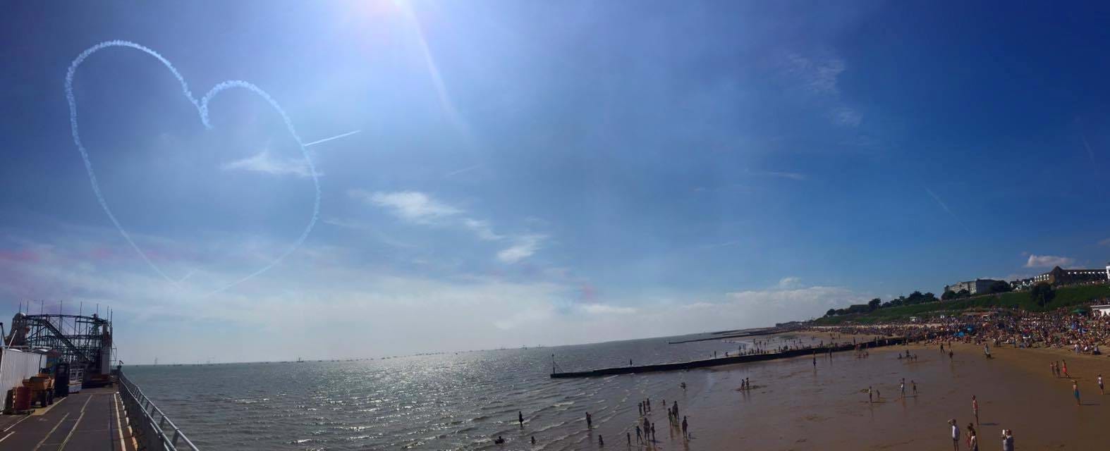 Clacton Beach : View from the Pier